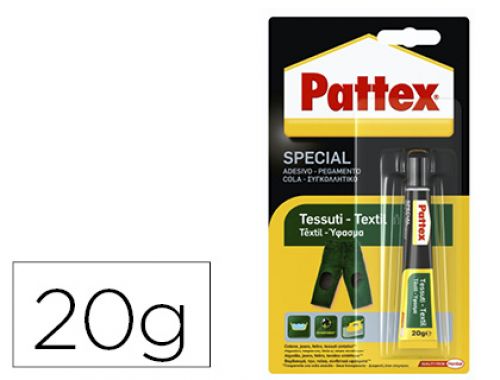 Cola pattex instantanea especial textil 20 gr , Patex , 901180 , 8004630907816